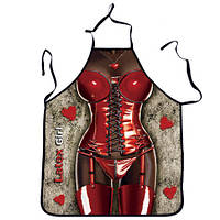 Кухонний фартух жіночий 73 на 57 см різнобарвний