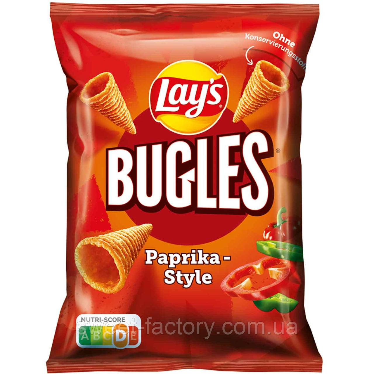 Кукурудзяні снеки Lay's Bugles Paprika 75g, фото 1