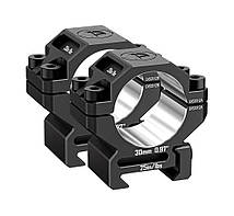 Кільця Discovery Scope Mount Rings 6061 Series (30 мм) Low на Picatinny. ВН - 9.5 мм