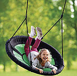 Гойдалка дитяча для будинку підвісна, Дитяча гойдалка гніздо 100 см, Гойдалка гніздо підвісна для дачі, фото 5