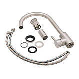 Змішувач для кухні Lidz Aria 015F (k35) LDARI015FNKS21689 Nickel Baumar - Завжди Вчасно, фото 6