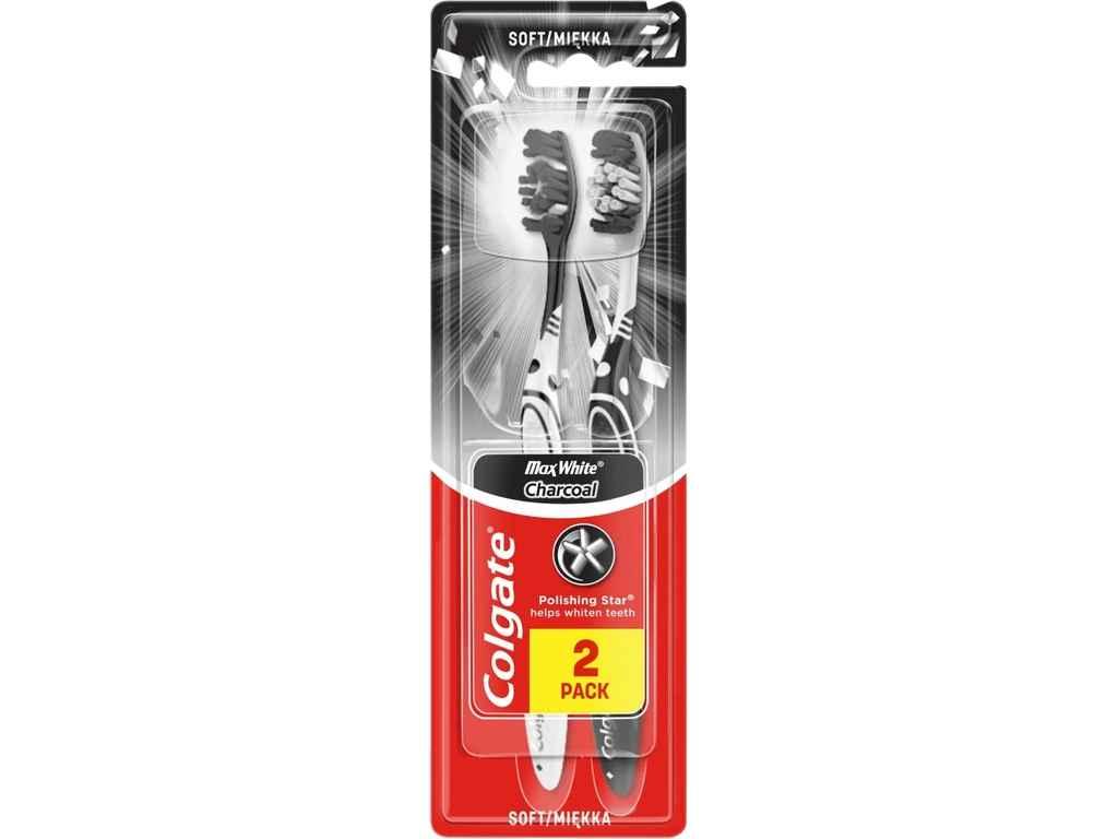 Зубна щітка 2шт Макс Блиск з Вугіллям ТМ Colgate BP