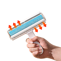 Щітка для видалення вовни свійських тварин з меблів або одягу з контейнером для збору 29277, фото 6