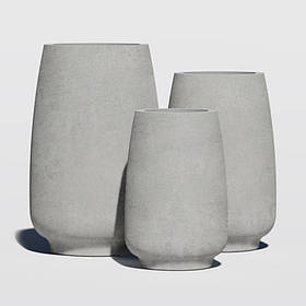 Бетонний вазон серія "Валенса" для квітів та дерев, для вулиці, саду, дачі та тераси