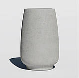 Бетонний вазон серія "Валенса" для квітів та дерев, для вулиці, саду, дачі та тераси, фото 2