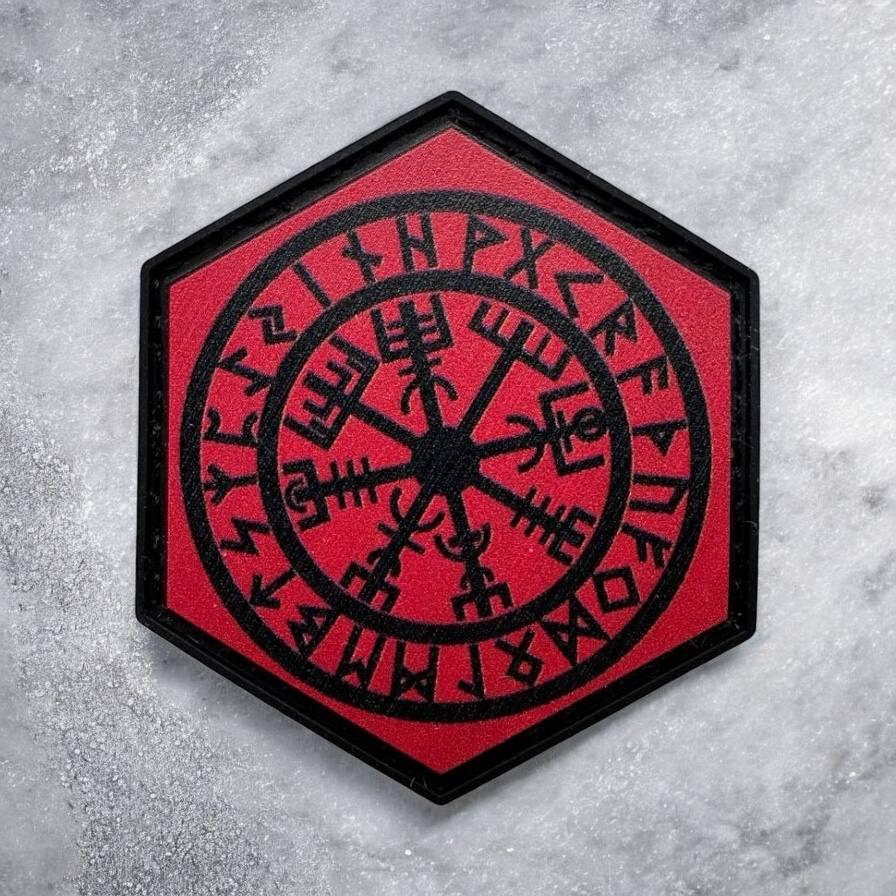 Шеврон гумовий пвх на липучці Vegvisir (Вегвізір)