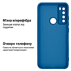 Чохол Silicone case Camera Protective для Xiaomi Redmi Note 8 (16) синій Blue, фото 2