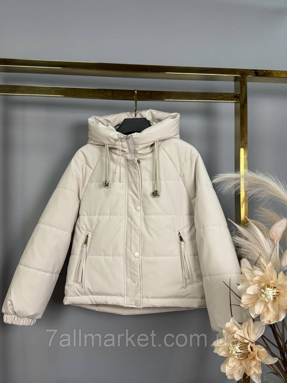 Куртка підліткова демісезонна з капюшоном на дівчинку 140-164 см (2кв) "DFK" недорого від прямого постачальника, фото 1