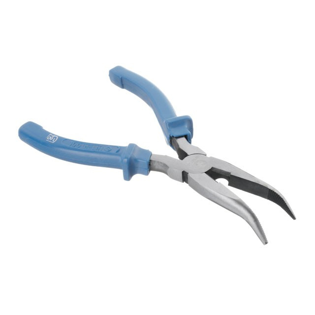 Щипці подовжені вигнуті 180 мм INTERTOOL HT-0125, фото 1