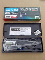 Штангенциркуль електронний 150 мм металевий корпус (батарея 1,5В) APRO 510166