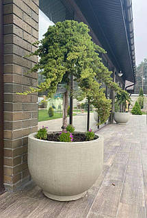 Вазон вуличний "Тіволі" Д45-75 з бетону кашпо горщик для квітів, кущів та дерев, для вулиці, саду, дачі та тераси