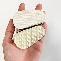 Туфлі для ляльки люрекс Дефект 7*3.5 см Чорні