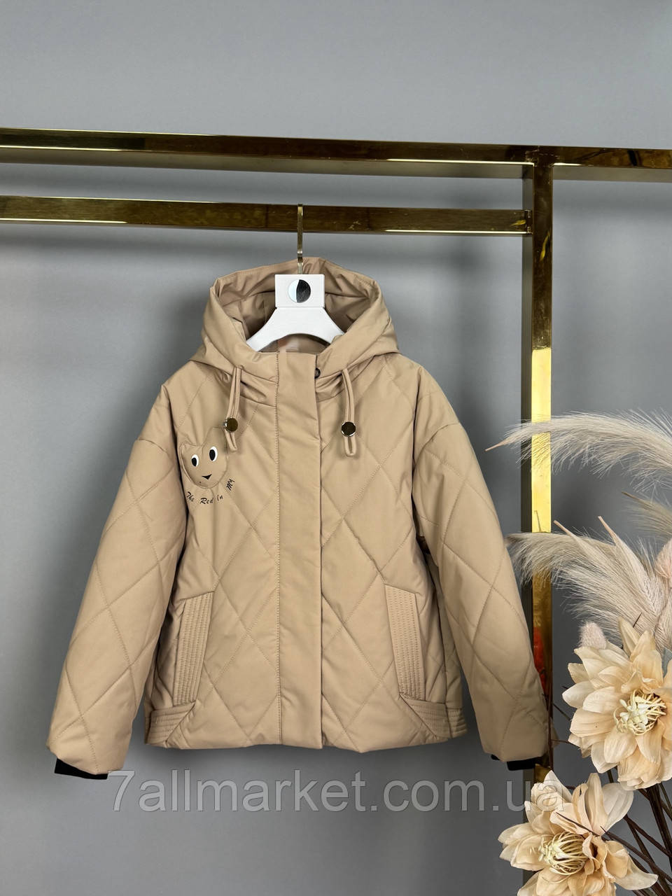 Куртка дитяча демісезонна на дівчинку 116-140 см (4 кв) "DFK" купити недорого від прямого постачальника, фото 1