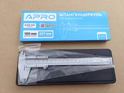 Штангенциркуль механічний 150 мм (нонісна шкала) APRO 510160