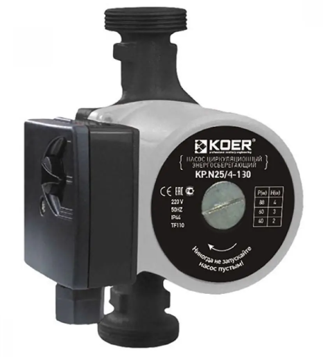 Насос циркуляційний для опалення KOER KP.GRS-25/4-130 KP0250, фото 1