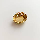 Мініатюра таця для фруктів 2.3*1.9 см Золото, фото 2