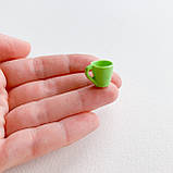 Мініатюра кружка 1.3 см Зелена, фото 2