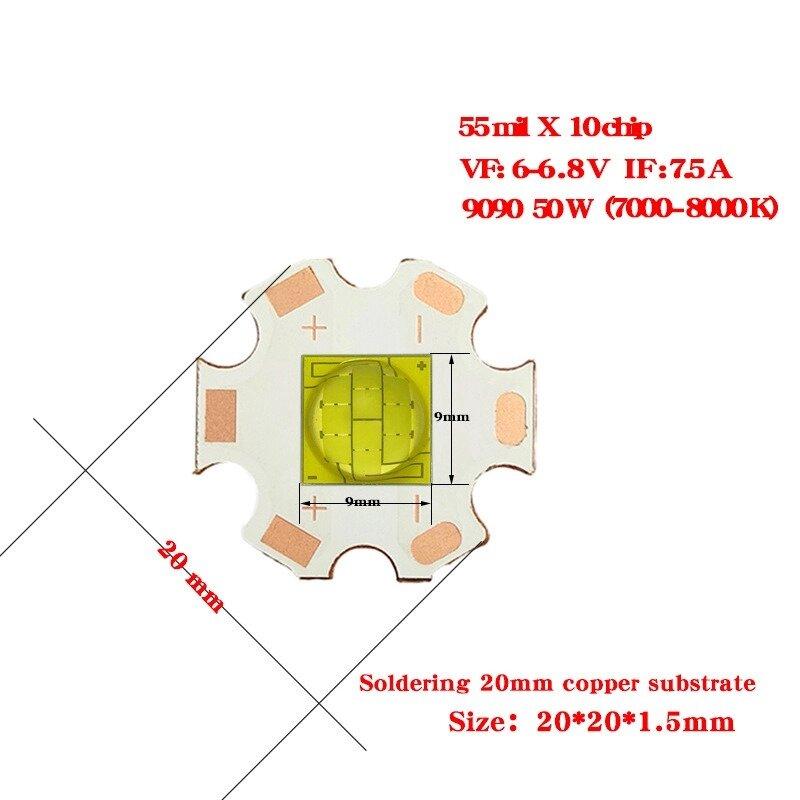 Потужний світлодіод 9090 50W, фото 1