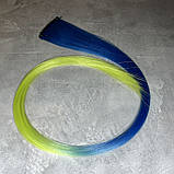 Пасма для волосся ( з клямкою), довжина 50 см, колір - сине-салатовий, арт 014455, 1 шт, Різнокольоровий, фото 2