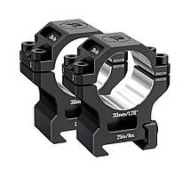 Кільця Discovery Scope Mount Rings 6061 Series (30 мм) Medium на Picatinny. ВН - 17 мм