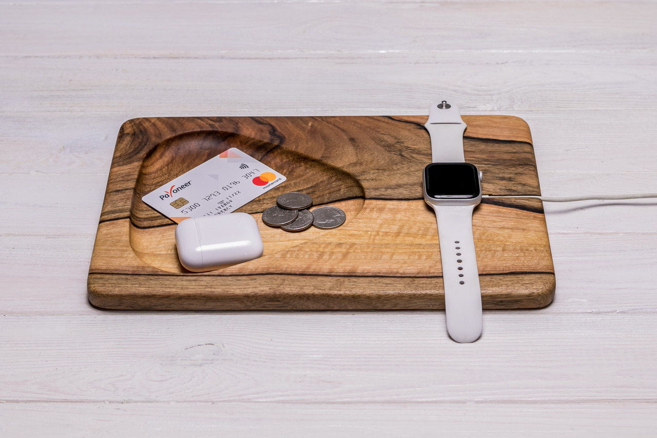 Підставка органайзер для годинника iWatch + логотип гравіювання