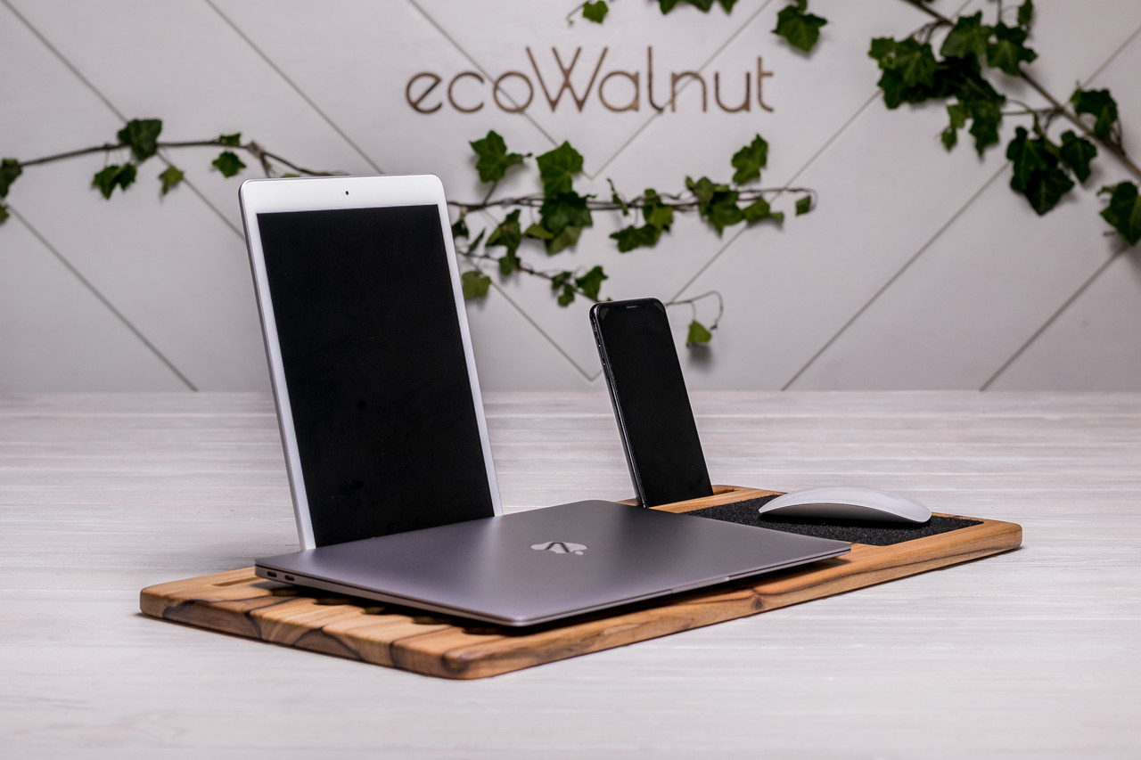 Охолоджуюча підставка для ноутбука Органайзер для роботи з Макбуком, фото 1