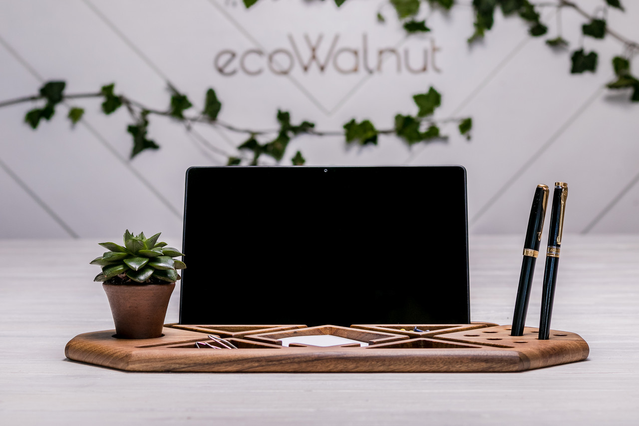 Підставка на робочий стіл для канцелярії смартфона Іменний органайзер, фото 1