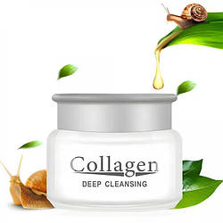 Колагеновий крем для обличчя Collagen Deep Cleansing з муцином равлика, 80гр