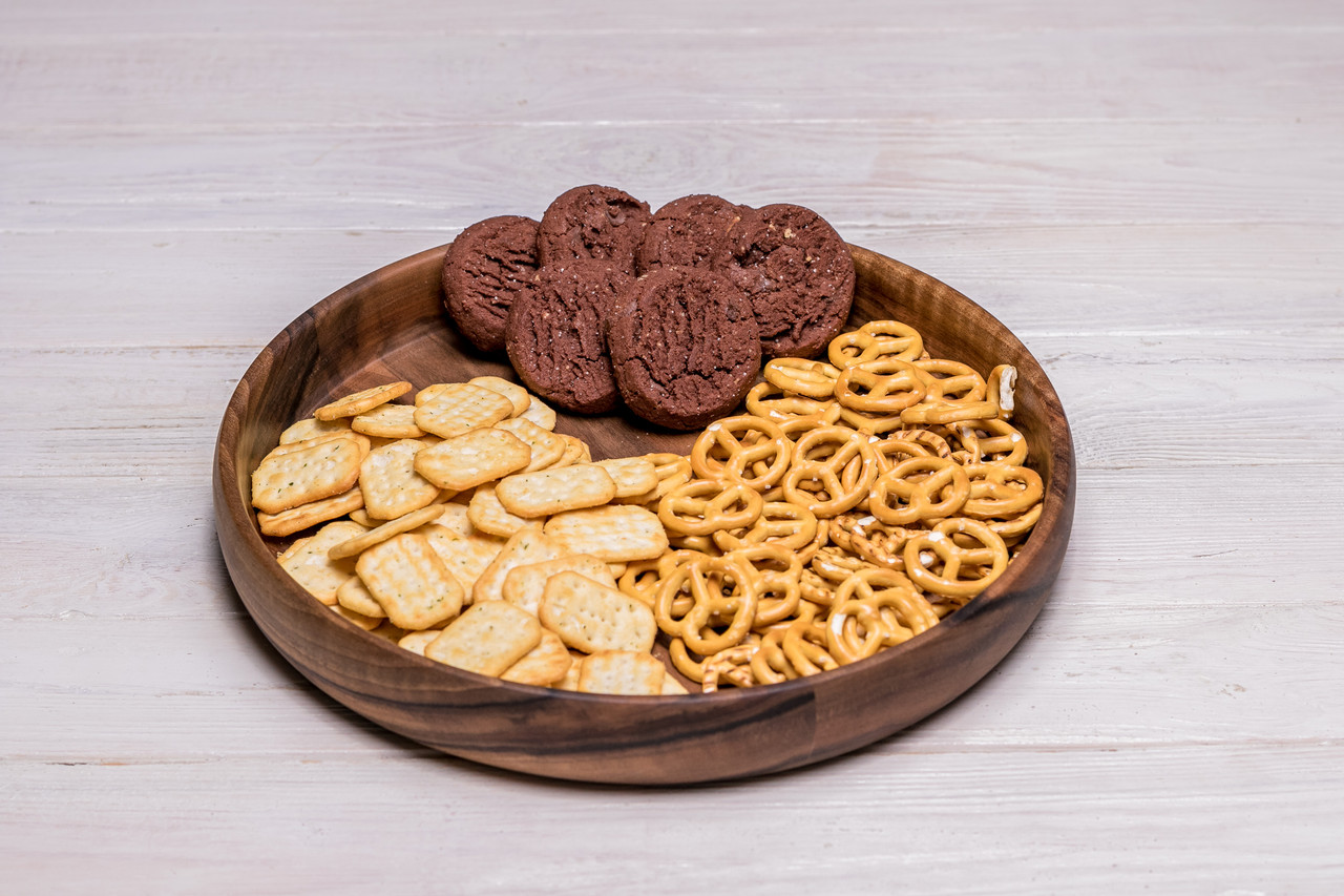 Дерев'яна тарілка піала салатниця для подачі їжі фруктів солодощів Екопосуд, фото 1