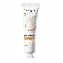 Крем для рук Bioaqua Rice Raw Pulp з екстрактом рису, 30 г