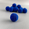 Помпон велюровий 2 см - синій, фото 2