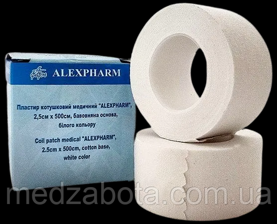 Пластир на бавовняній основі 2,5*500см Alexpharm