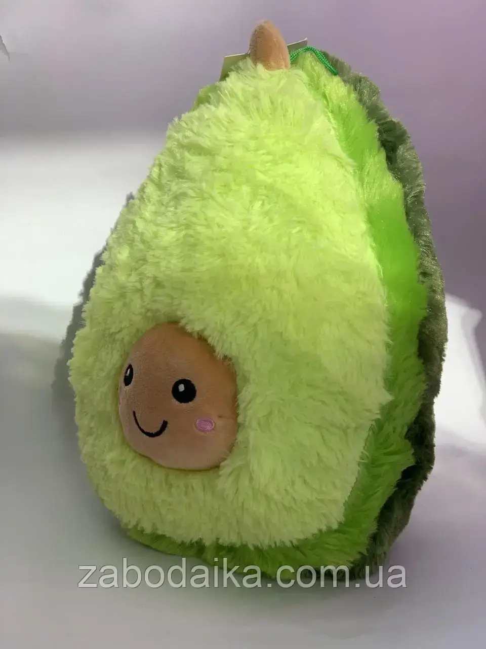 Велика пухнаста м'яка іграшка авокадо 65 х 45 см, фото 1