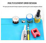 Килимок силіконовий для паяння. Антистатичний килимок для ремонту телефонів, годинника, ноутбуків. Термостійкий, фото 3