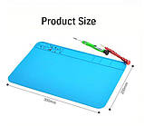 Килимок силіконовий для паяння. Антистатичний килимок для ремонту телефонів, годинника, ноутбуків. Термостійкий, фото 9