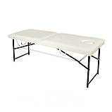 Кушетка косметологічна складна з вирізом для обличчя 180x60см, Масажний стіл автоматичний переносний, фото 2