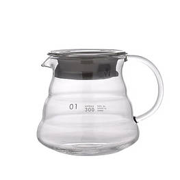 Сервер Choxila 11736 графин для приготування кави заварник для прумера скляний 300 мл