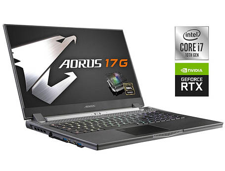 Ігровий ноутбук Б-клас Gigabyte Aorus 17G XC/ 17.3" 1920x1080/ i7-10870H/ 16GB RAM/ 1000GB SSD/ RTX 3070 8GB, фото 1