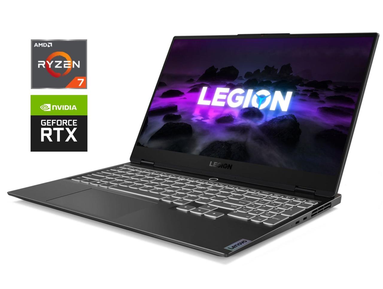Ігровий ноутбук Б-клас Lenovo Legion S7 15ACH6/ 15.6" 1920x1080/ Ryzen 7 5800H/ 16GB RAM/ 512GB SSD/ RTX 3060 6GB