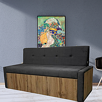 Диван кухонний м'який на кухню Титан з висувним ящиком стильний сучасний маленький диван на кухню