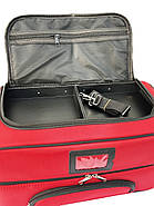 Сумка кейс для майстра, універсальна валіза-органайзер для манікюру, барбера, візаж текстиль ADH-06 Червоний, фото 5