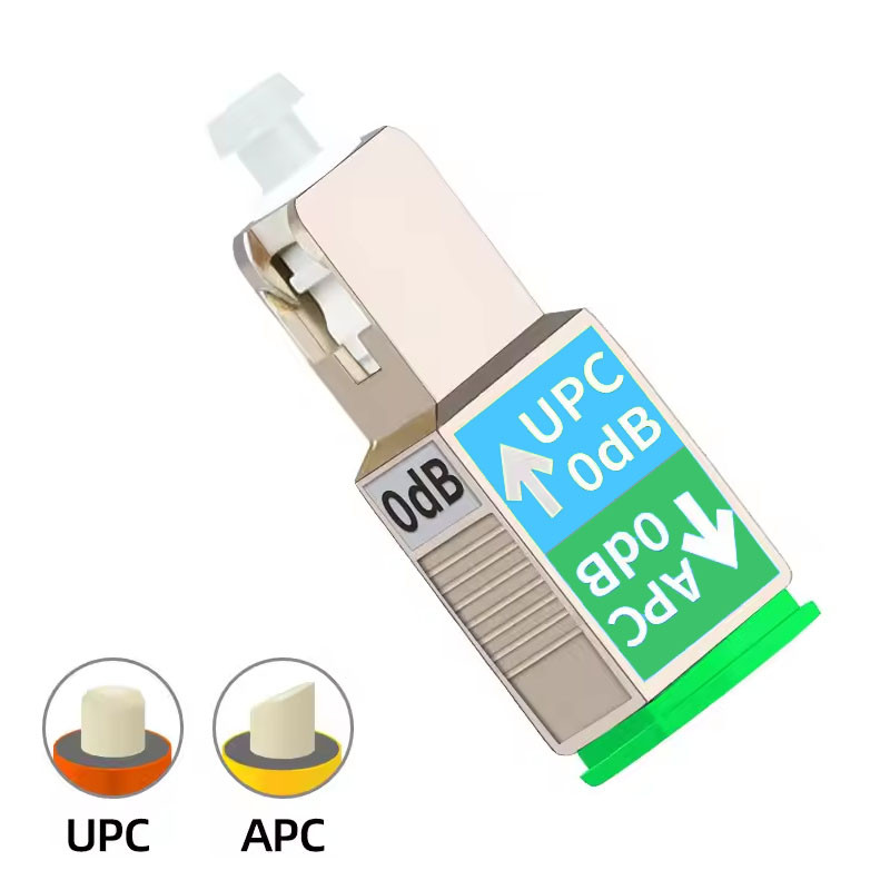 Перехідник UPC-APC для оптоволоконого кабелю OFW SM 9/125, 0 дБ, SC/UPC (Male)-SC/APC (Female)