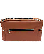 Сумка-кейс для майстра, універсальна валіза-органайзер для майстра манікюру екошкіра ADH-06PW Коричневий, фото 3