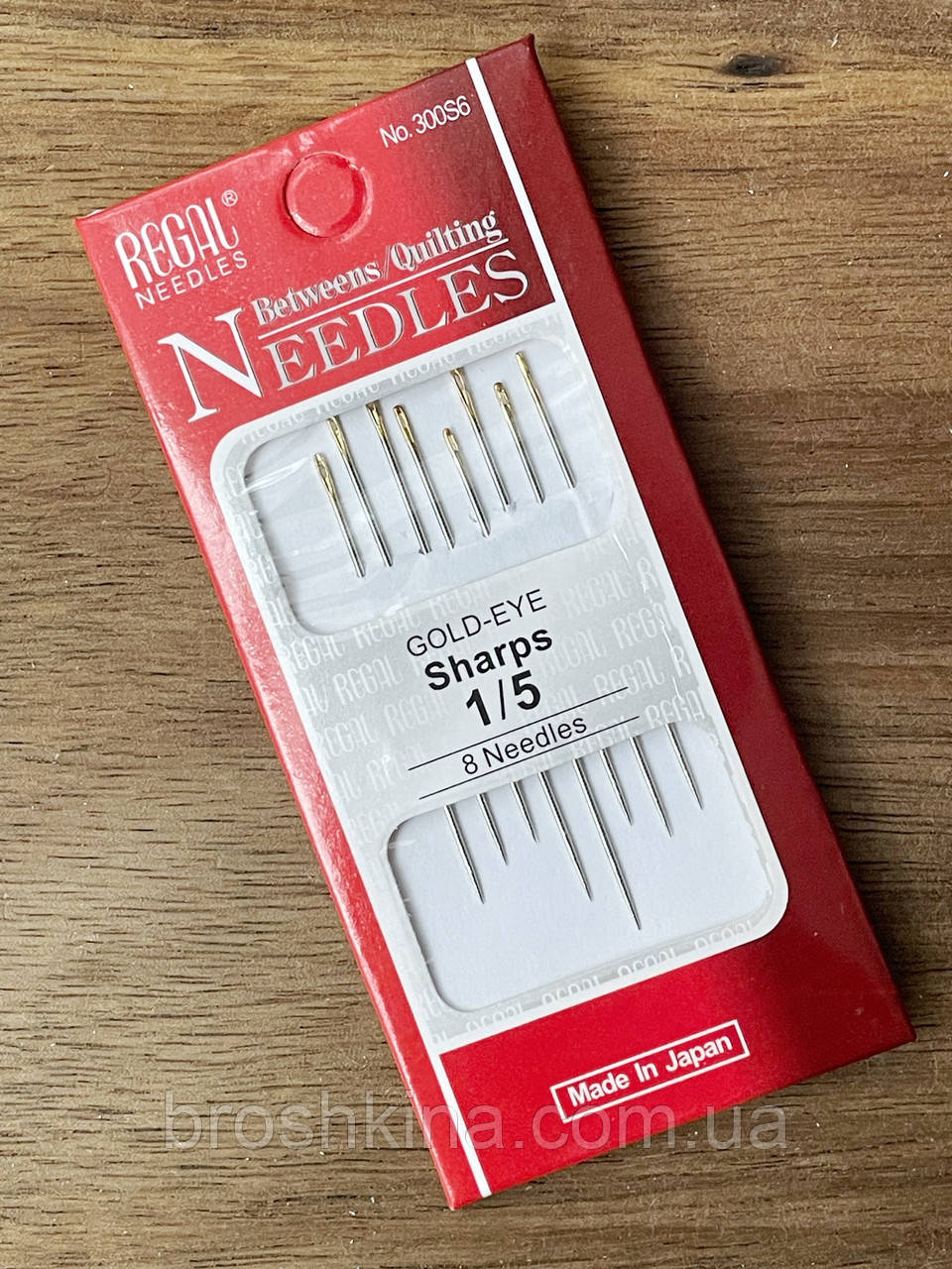 Голки 1/5 для ручного шиття з нитковдивачем NEEDLES 8 шт/комплект