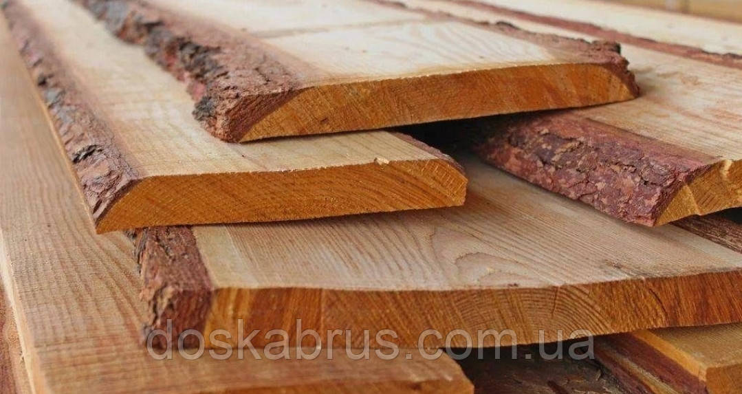 Столярна дошка необрізна сосна 30 мм / 50 мм купити в Одесі