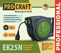 Подовжувач на котушці Procraft EK25N 3x1,5 мм², 25 м, фото 3