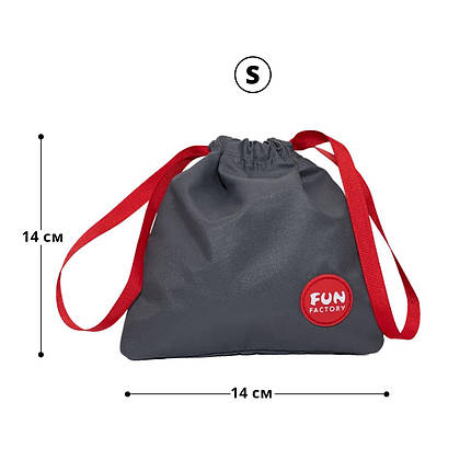 Сумка для секс-іграшок Fun Factory TOYBAG, S, сіра, 14 x 14 см, фото 2