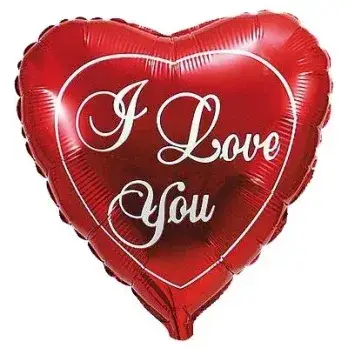 FM 18" Фольгована куля серце Love you 14 лютого