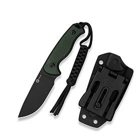 Ніж Civivi Timberbark C23094-3: фіксований Full-Tang ніж Drop Point зі сталі Sandvik 14C28N, мікарта