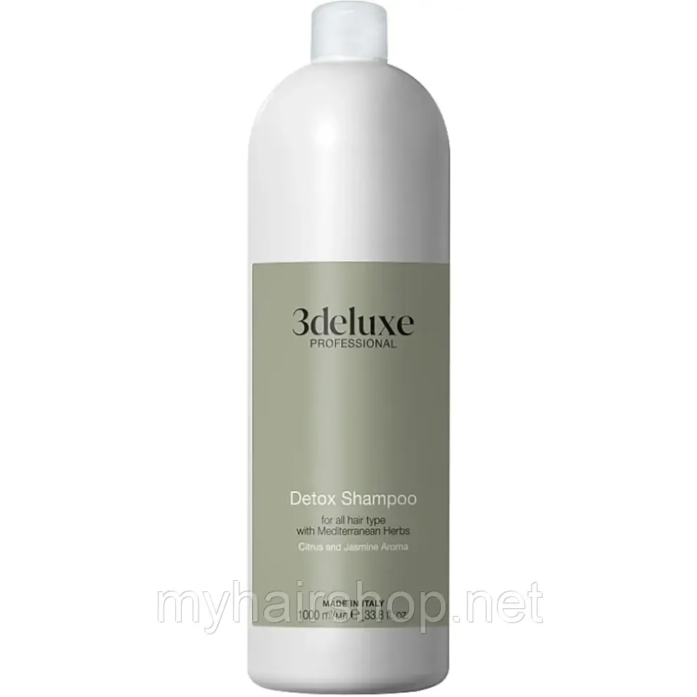 Шампунь всіх типів волосся 3Deluxe Professional Detox Shampoo 1000 мл